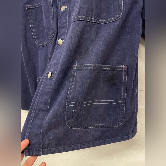 Vintage 60s/70s Golden Horse Denim Chore / Farm Jacket, Size 40, Fits M/L - Picture 4 of 7